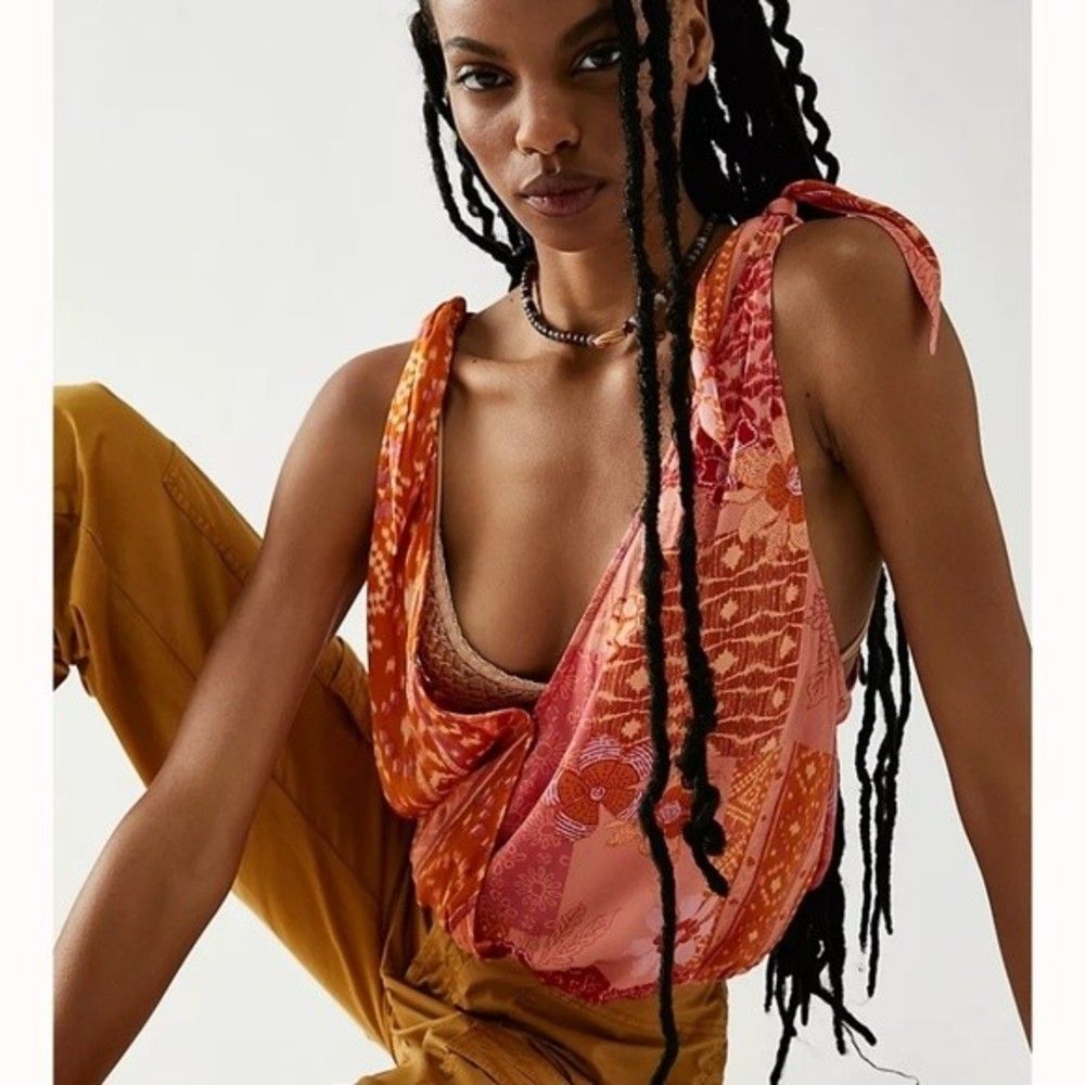 NWT Free People Tied To You Lemonade Combo Tank Top